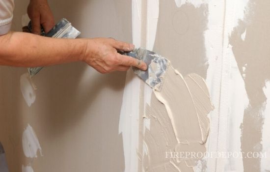 repair burnt drywall
