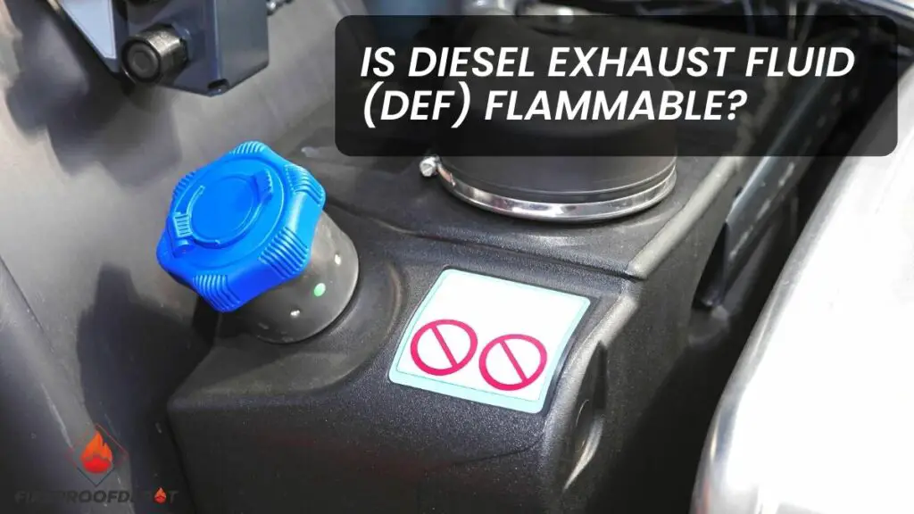 Is Diesel Exhaust Fluid (DEF) Flammable