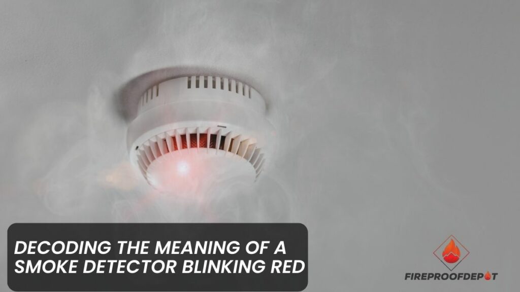 Decoding the Meaning of a Smoke Detector Blinking Red