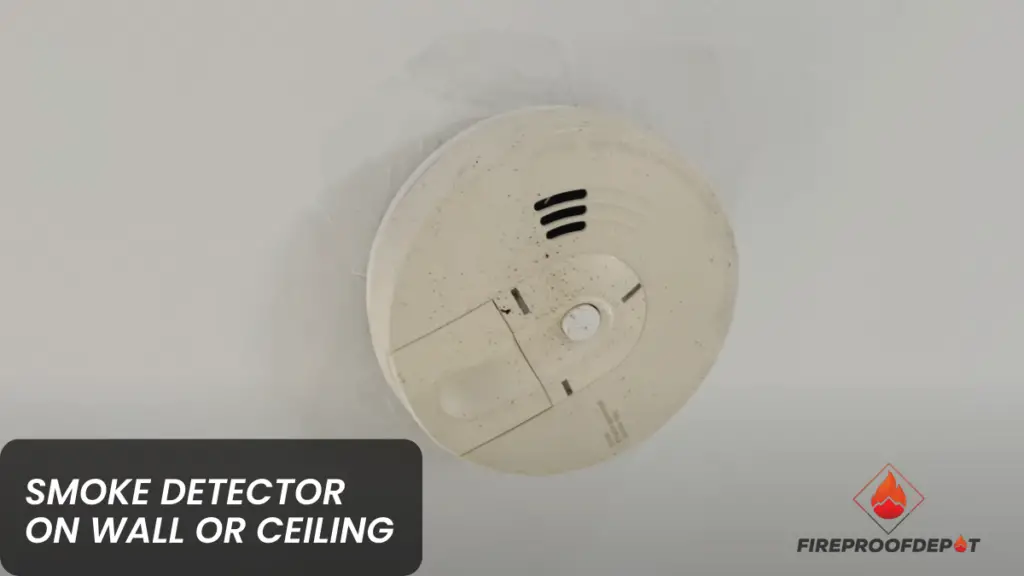 Smoke Detector On Wall Or Ceiling
