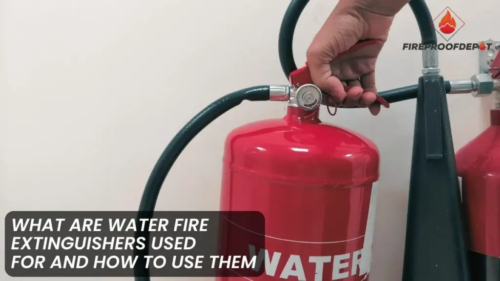 What Are Water Fire Extinguishers Used For