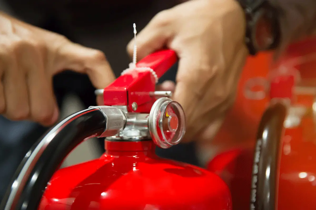 Extinguisher close up for do fire extinguishers expire